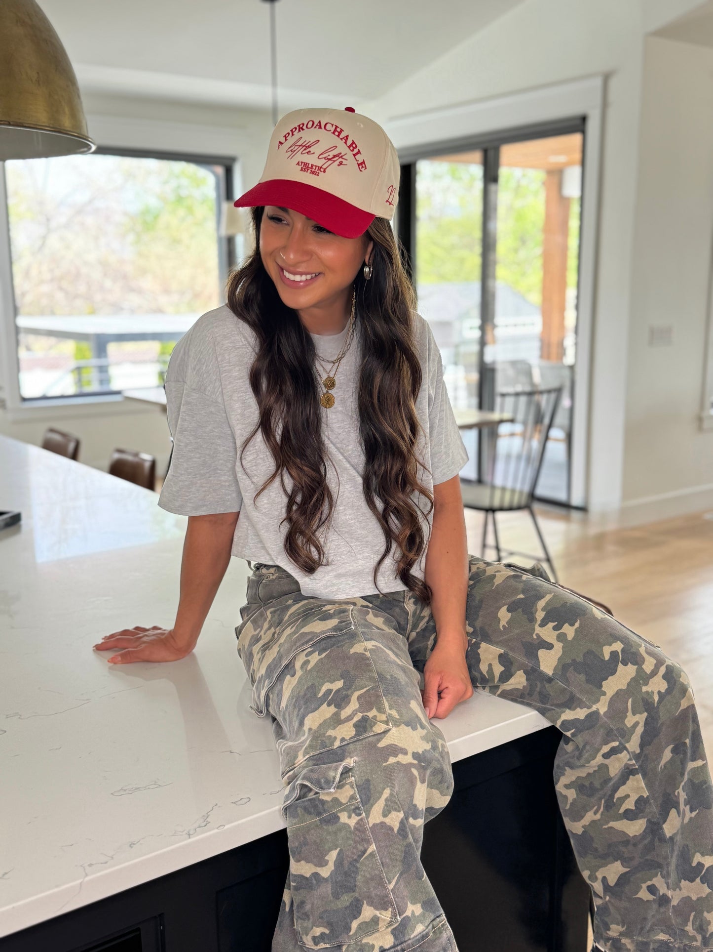 Approachable | Red & Natural Hat